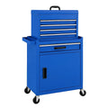Carrello portautensili in metallo Blu con sette cassetti