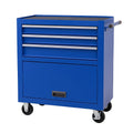 Carrello porta attrezzi in metallo blu con 4 cassetti