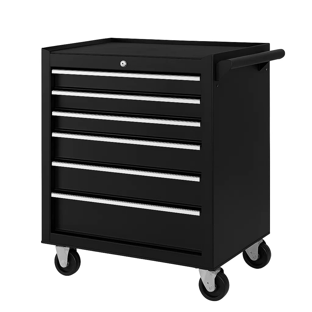 Carrello portautensili in metallo con 7 cassetti