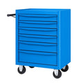 Carrello porta attrezzi in metallo blu con 7 cassetti