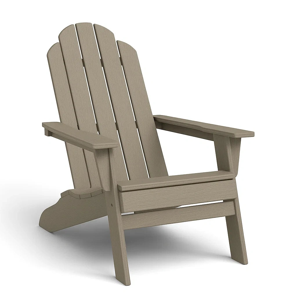 Sedia da Giardino in Plastica Riciclata Beige