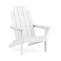 Sedia Adirondack in plastica bianca per esterni