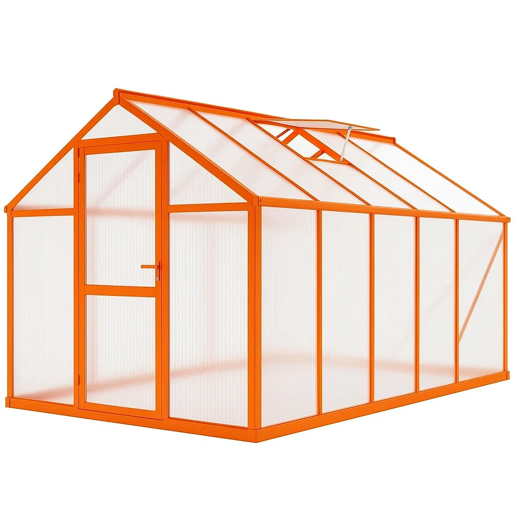 Serra in Alluminio e Policarbonato Arancione 3x2x2m