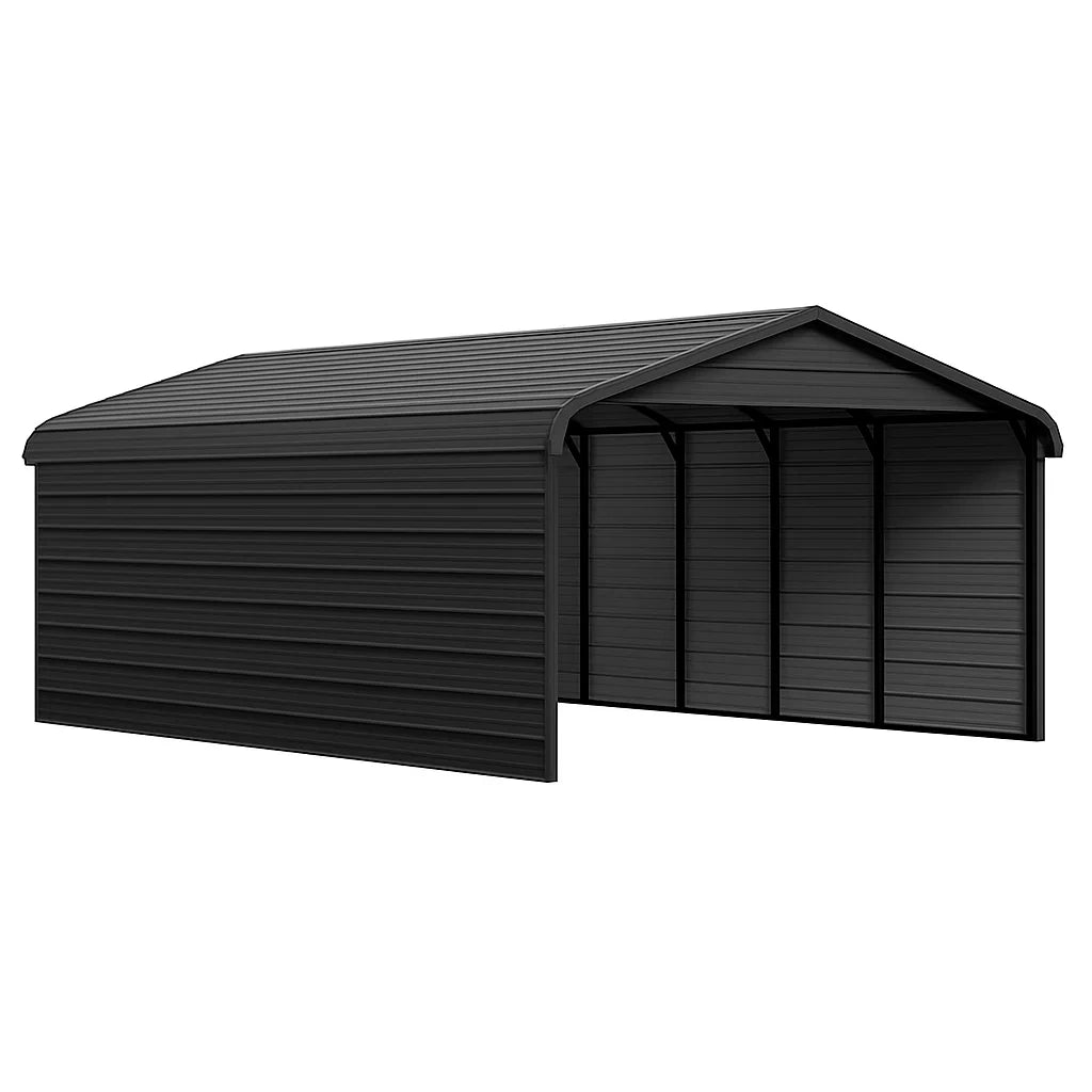 Garage in Metallo 5m x 3m Nero
