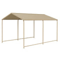 Tettoia in Acciaio Zincato Beige 400x300 cm