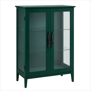 Vetrina con Ante in Vetro Temperato Verde