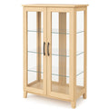 Vetrina in legno con vetro temperato 80x40x140 cm