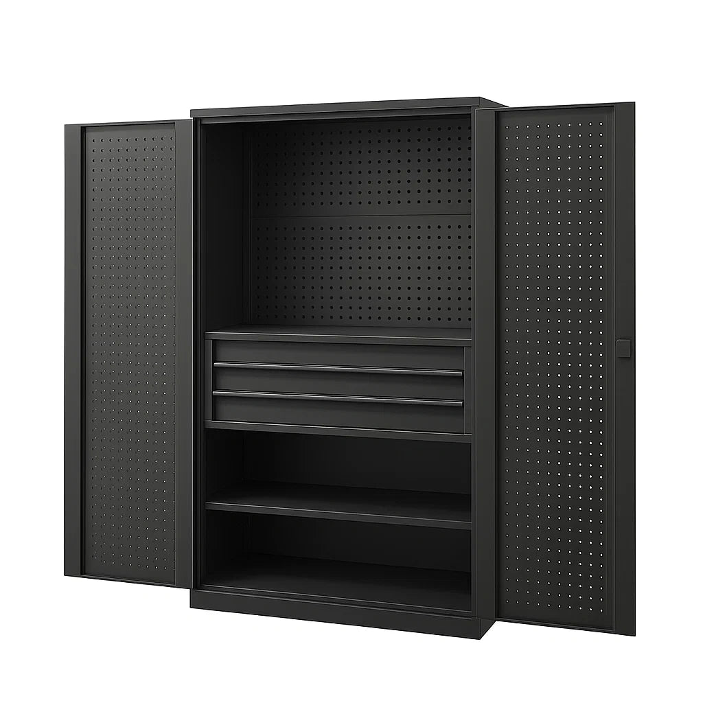 Armadietto in Metallo con Ripiani Regolabili 180x90x40 cm