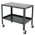 Carrello in Metallo con Ripiano Forato Nero