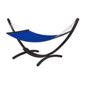 Amaca con Supporto in Legno e Tessuto Poliestere Blu