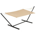 Amaca da Giardino in Metallo e Tessuto Poliestere Beige