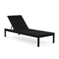 Sdraio in Rattan Nero Regolabile