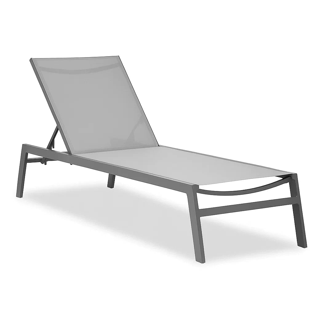 Sdraio Regolabile in Alluminio Grigio