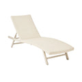 Sdraio in Alluminio con Rivestimento in Poliestere Beige