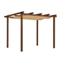 Pergola in Legno con Tettuccio in Tessuto