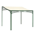 Gazebo da Giardino in Metallo con Tetto in Poliestere