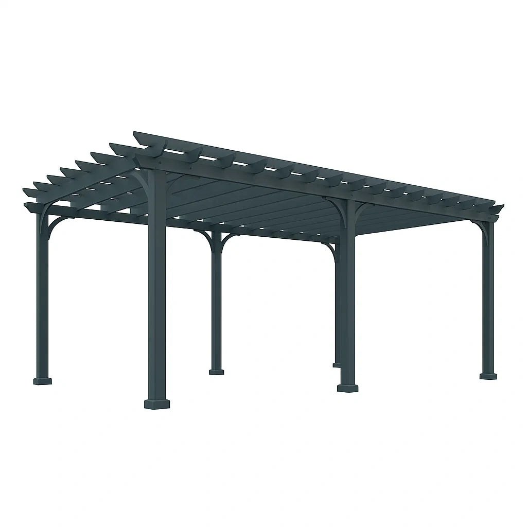 Pergola in Metallo Grigio Antracite 4x3m