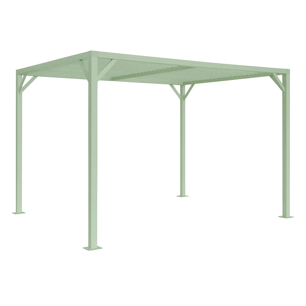 Gazebo in Metallo Verde 400 x 300 x 250 cm